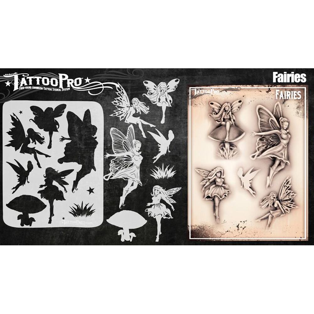 Tattoo Pro Series 5 Stencils - Fairies