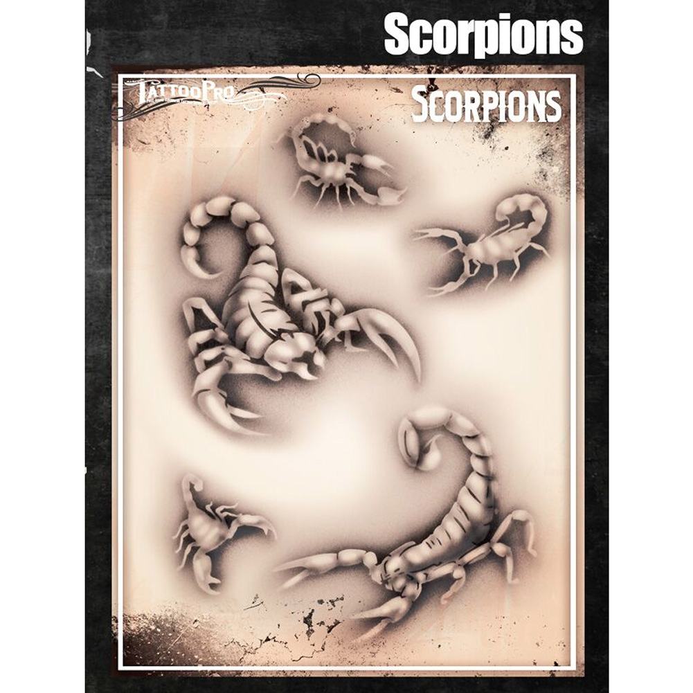 Tattoo Pro Series 5 Stencils - Scorpions