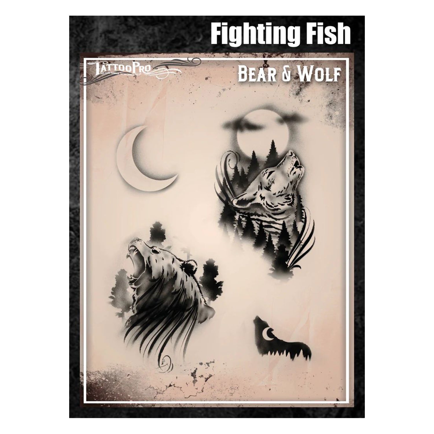 Tattoo Pro Stencils - Wolf and Bear