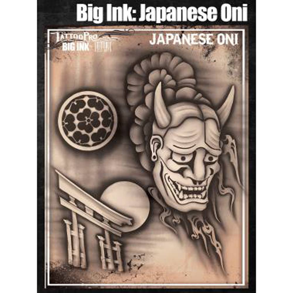 Tattoo Pro BIG INK Stencils - Japanese Oni