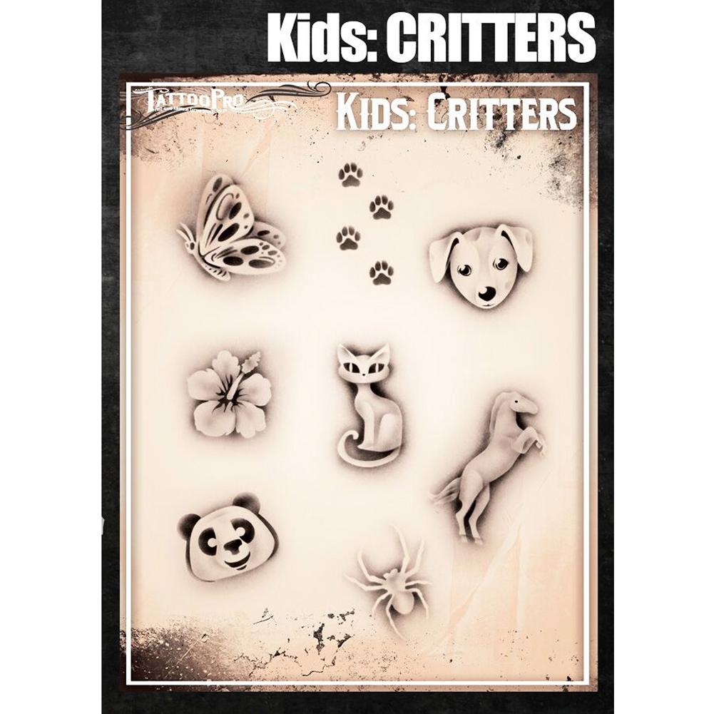 Tattoo Pro Kids Series Stencils - Critters