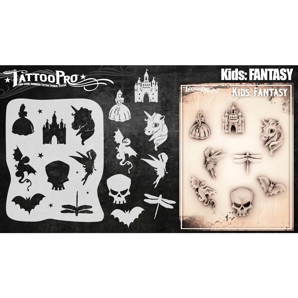 tattoo-pro-kids-series-stencils-fantasy-facepaint-com