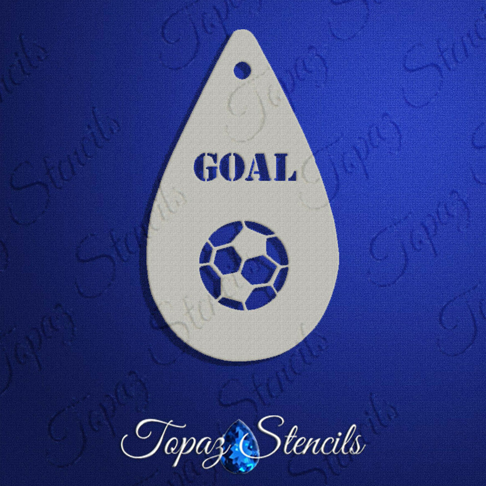 Topaz Face Painting Stencil - Soccer Ball