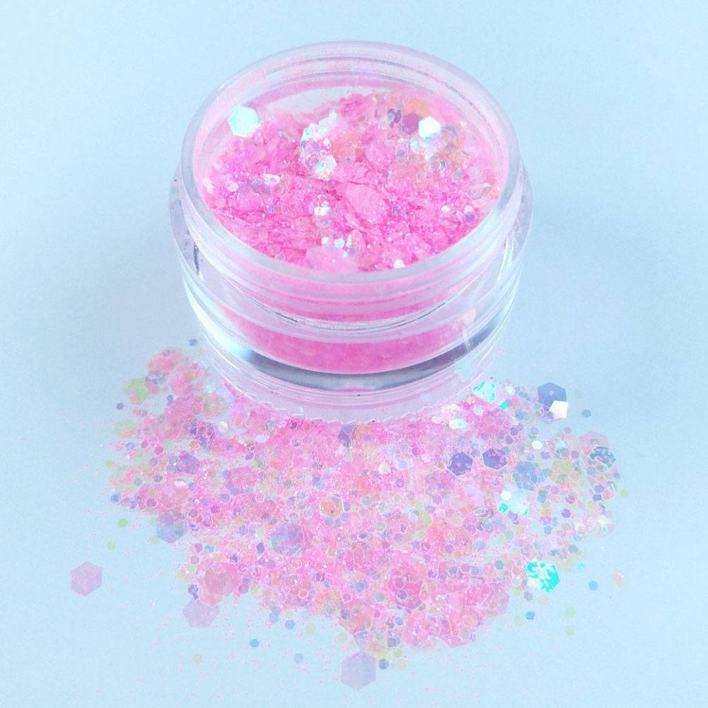 VIVID Glitter Princess Pink Chunky Glitter Mix (10 gm)