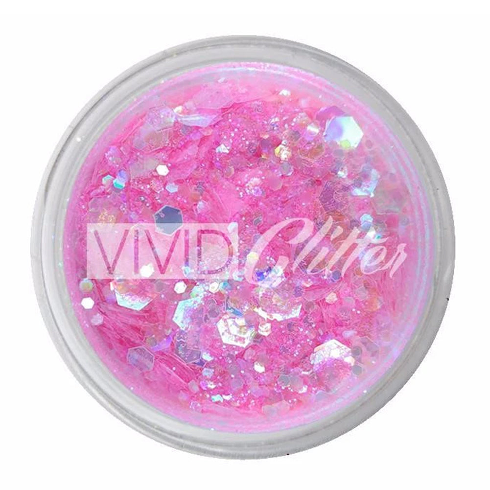 VIVID Glitter Princess Pink Chunky Glitter Mix (10 gm / 30 gm)