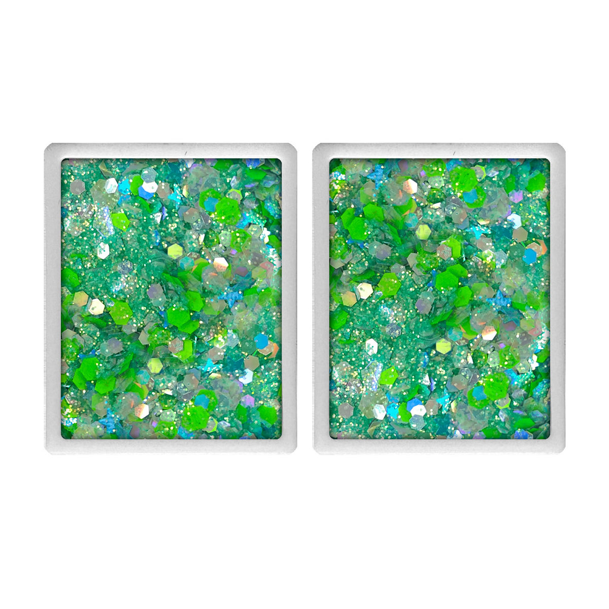 Vivid Gleam Glitter Cream Palette Refill - Sea of Glass