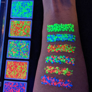 Vivid Glitter Gleam Glitter Cream Palette - Galactic UV (6 Colors)