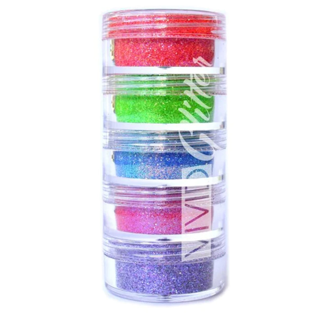 VIVID Glitter Twister Rainbow Chunky Mix Stack