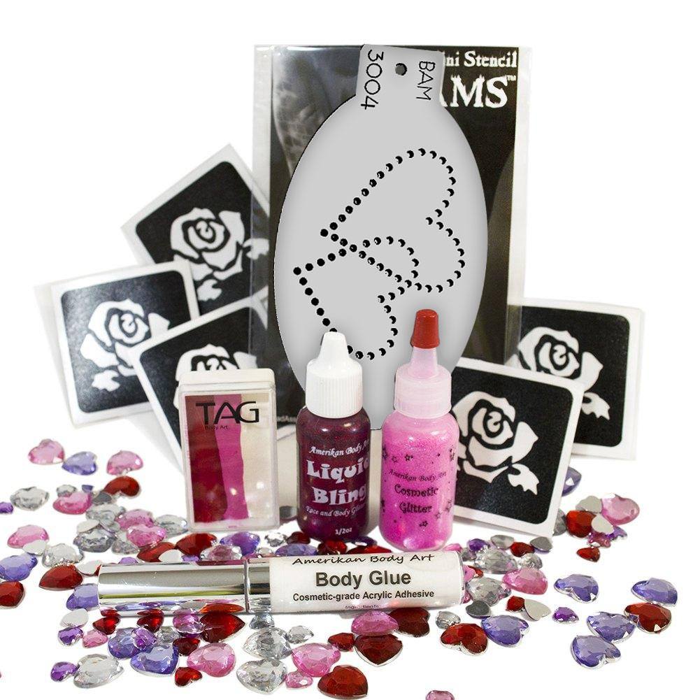 Valentine&#39;s Day Bling Face Painting Kit
