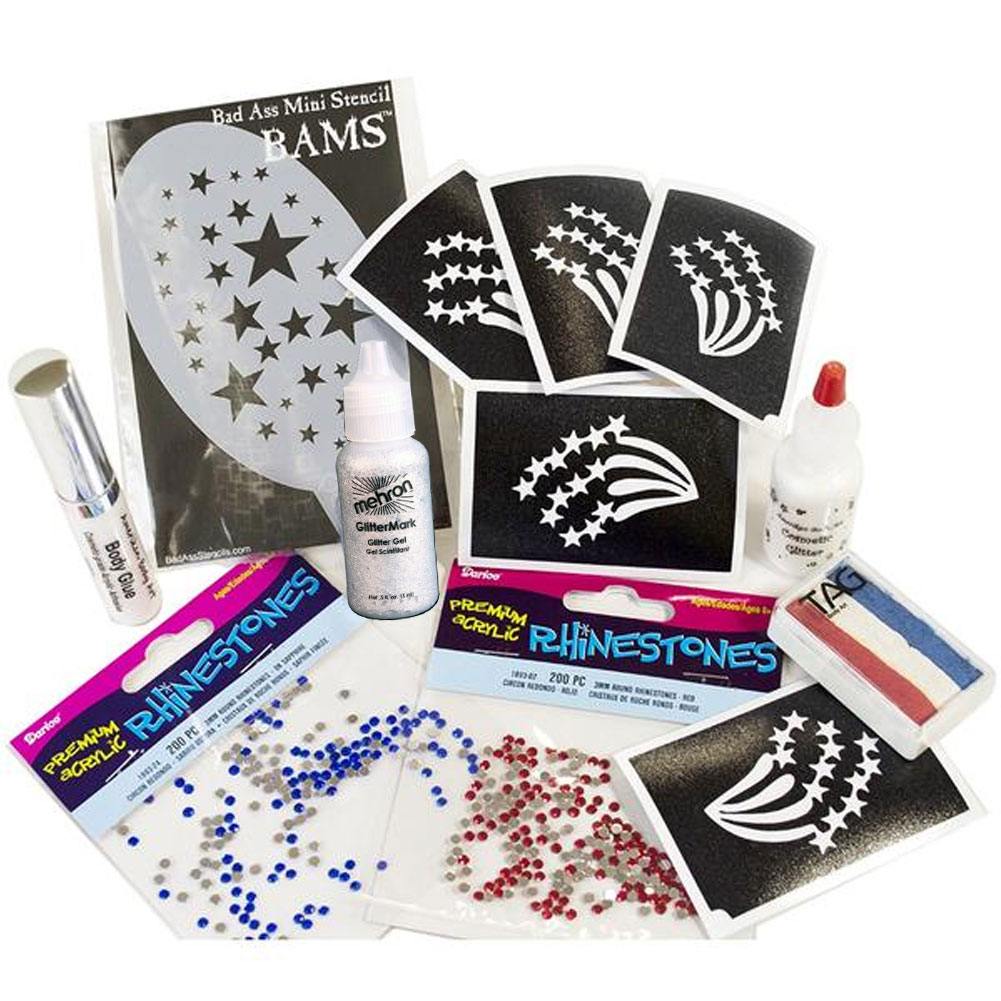 4th Of July Bling Face Painting Kit