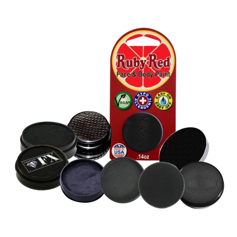 Face Paint Sampler Pack - Black Refills (Set of 9)