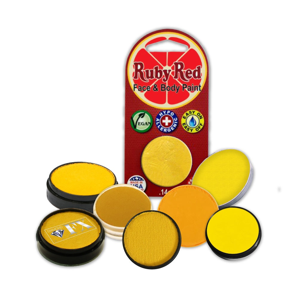Face Paint Sampler Pack - Yellow Refills (Set of 9)