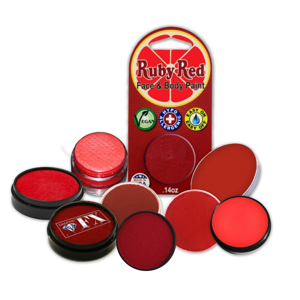 Face Paint Sampler Pack - Red Refills (Set of 9)